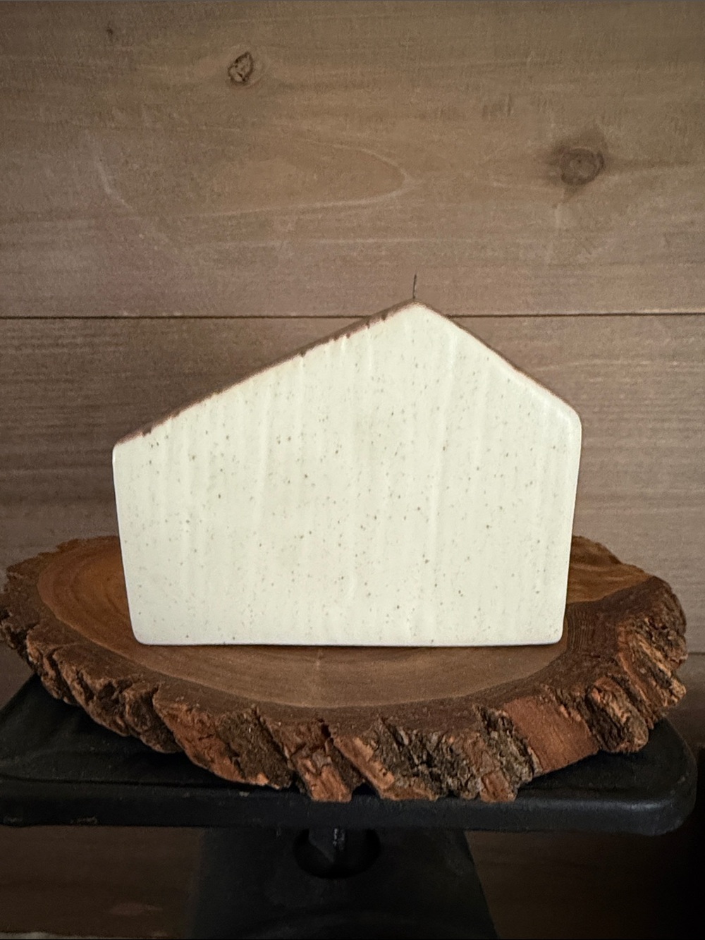 Small Stoneware House Figurine - Picture 3 of 11